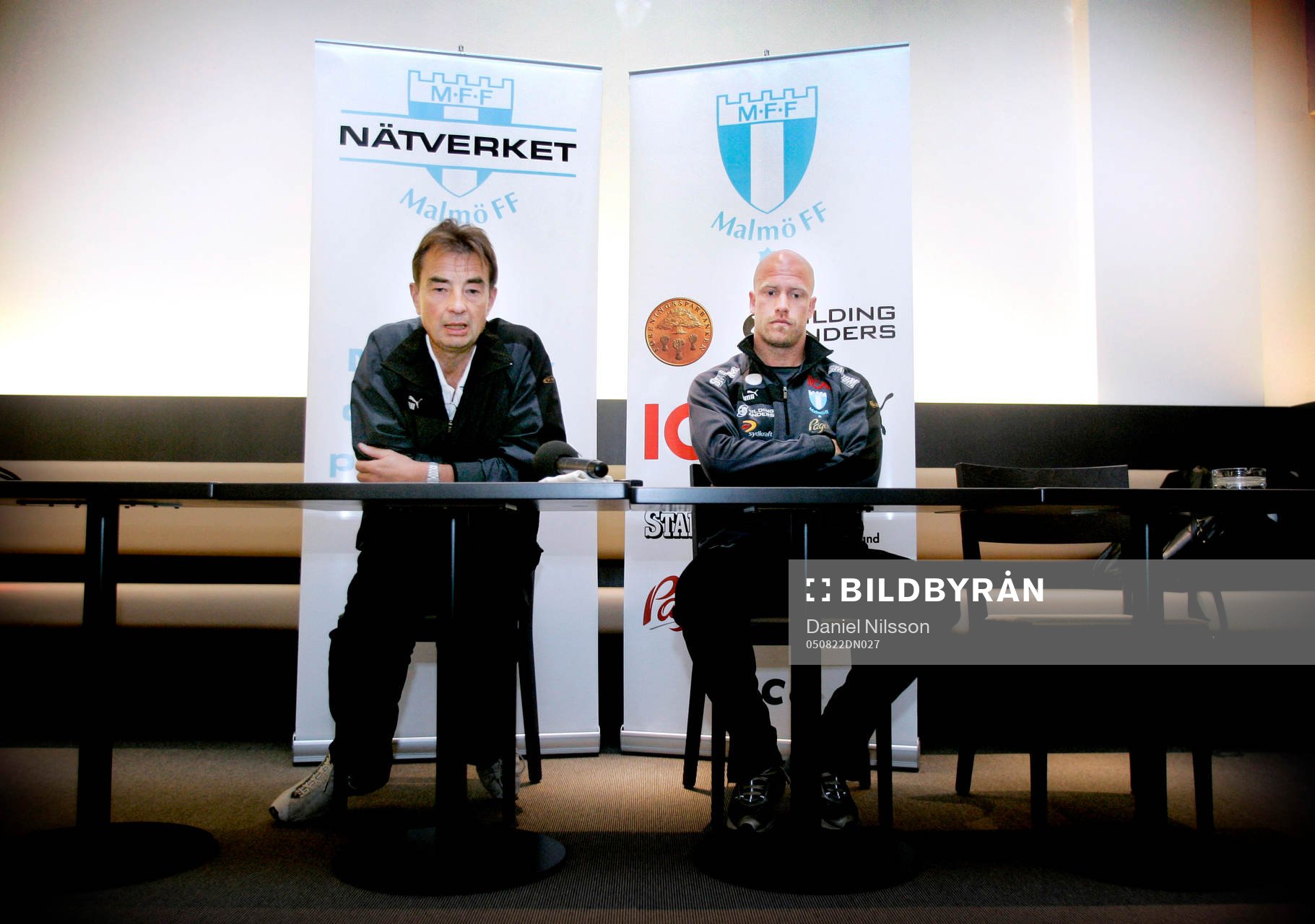 Tom Prahl (tränare) och Olof Persson, Malmö FF