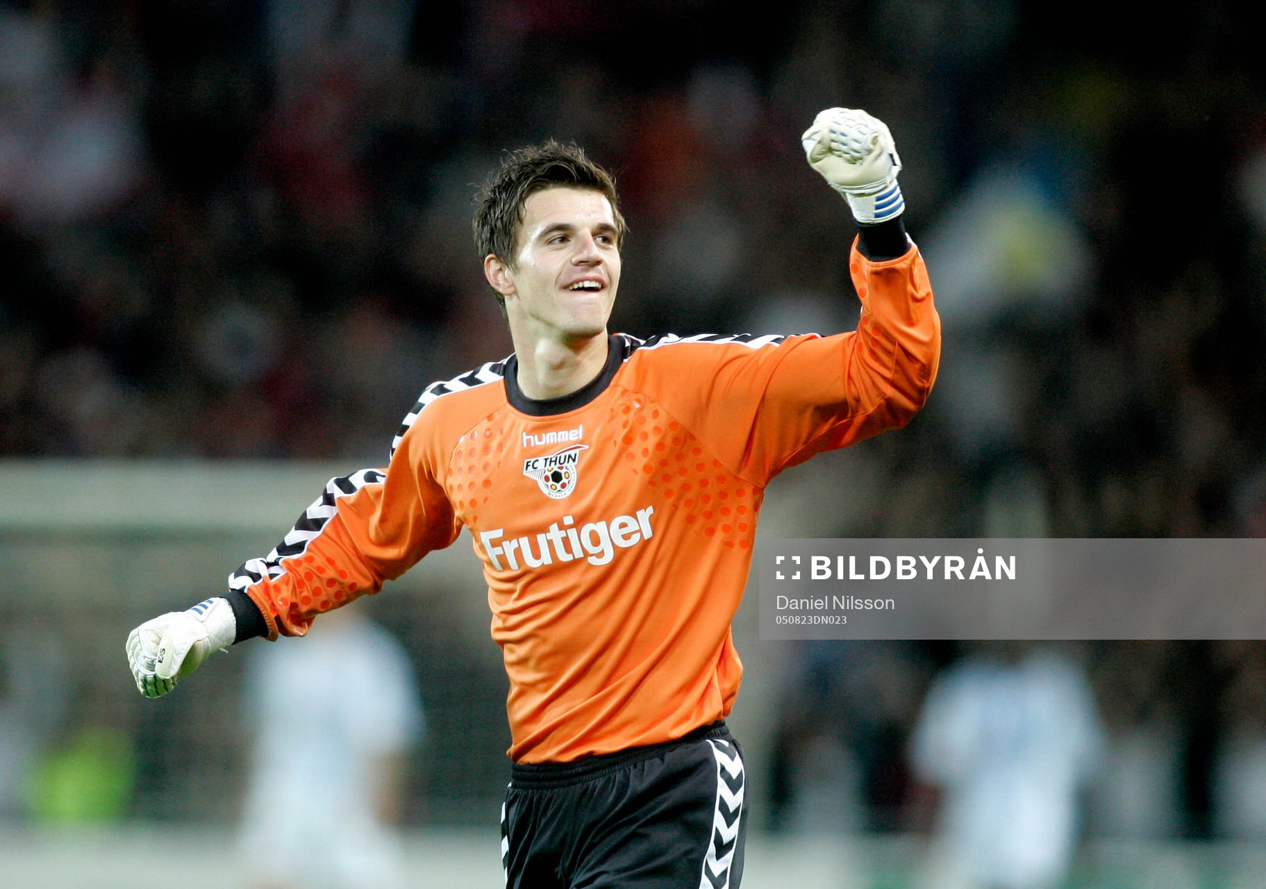 Eldin Jakupovic, (målvakt) FC Thun, jubel