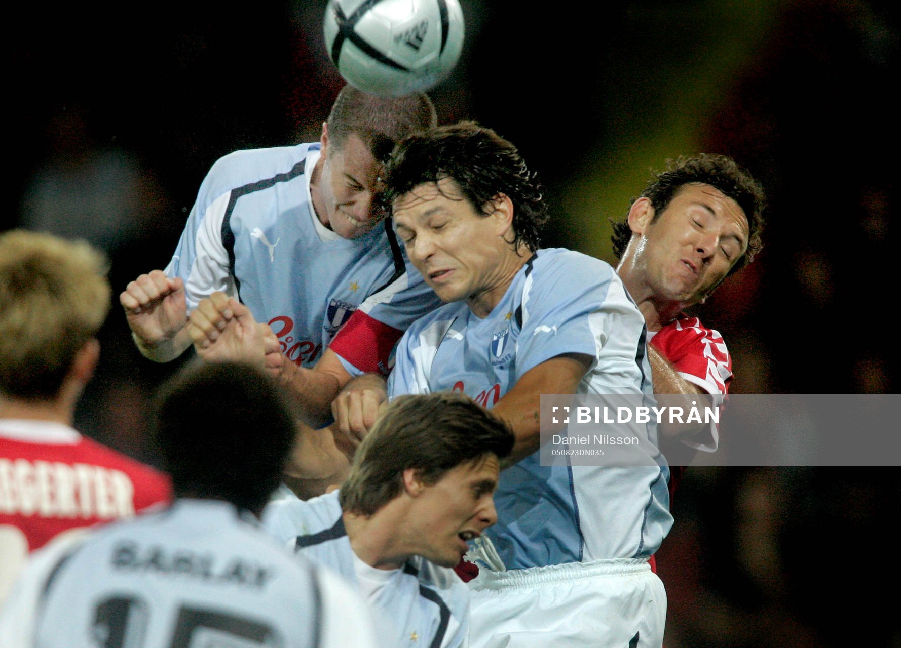  FC Thun - Malmö FF:  Daniel Andersson och Jari Litmanen, Malmö.