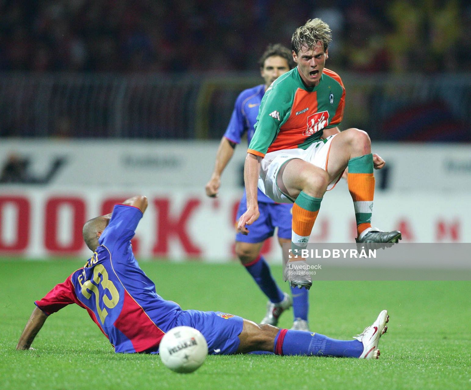   Eduardo, Basel och Tim Borowski, Bremen.