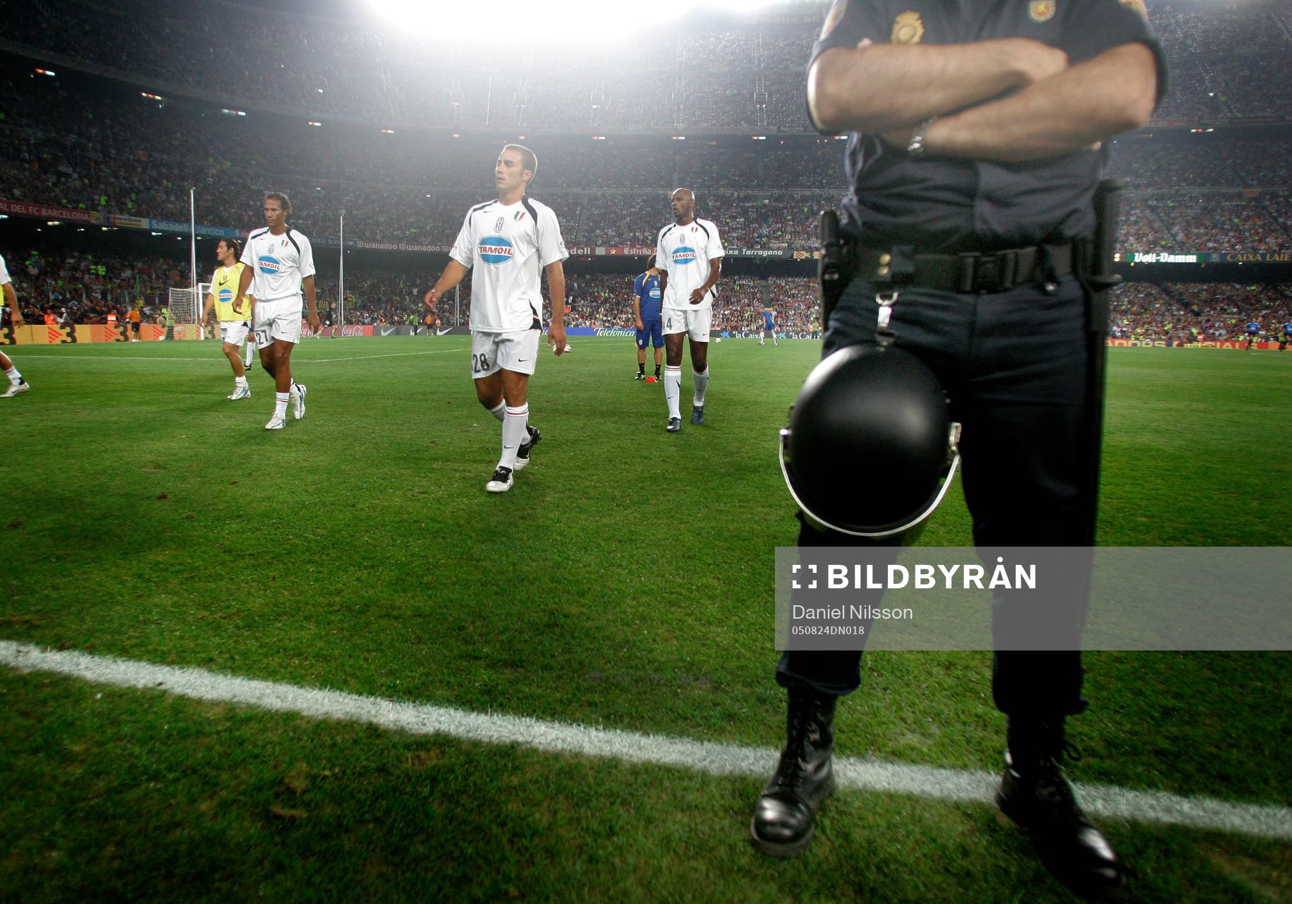 Barcelona - Juventus: Fabi Cannavaro, Juventus, värmer upp