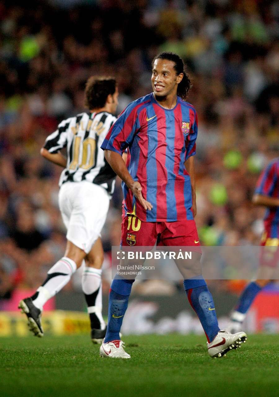 Barcelona - Juventus:   Ronaldinho, Barcelona och Del