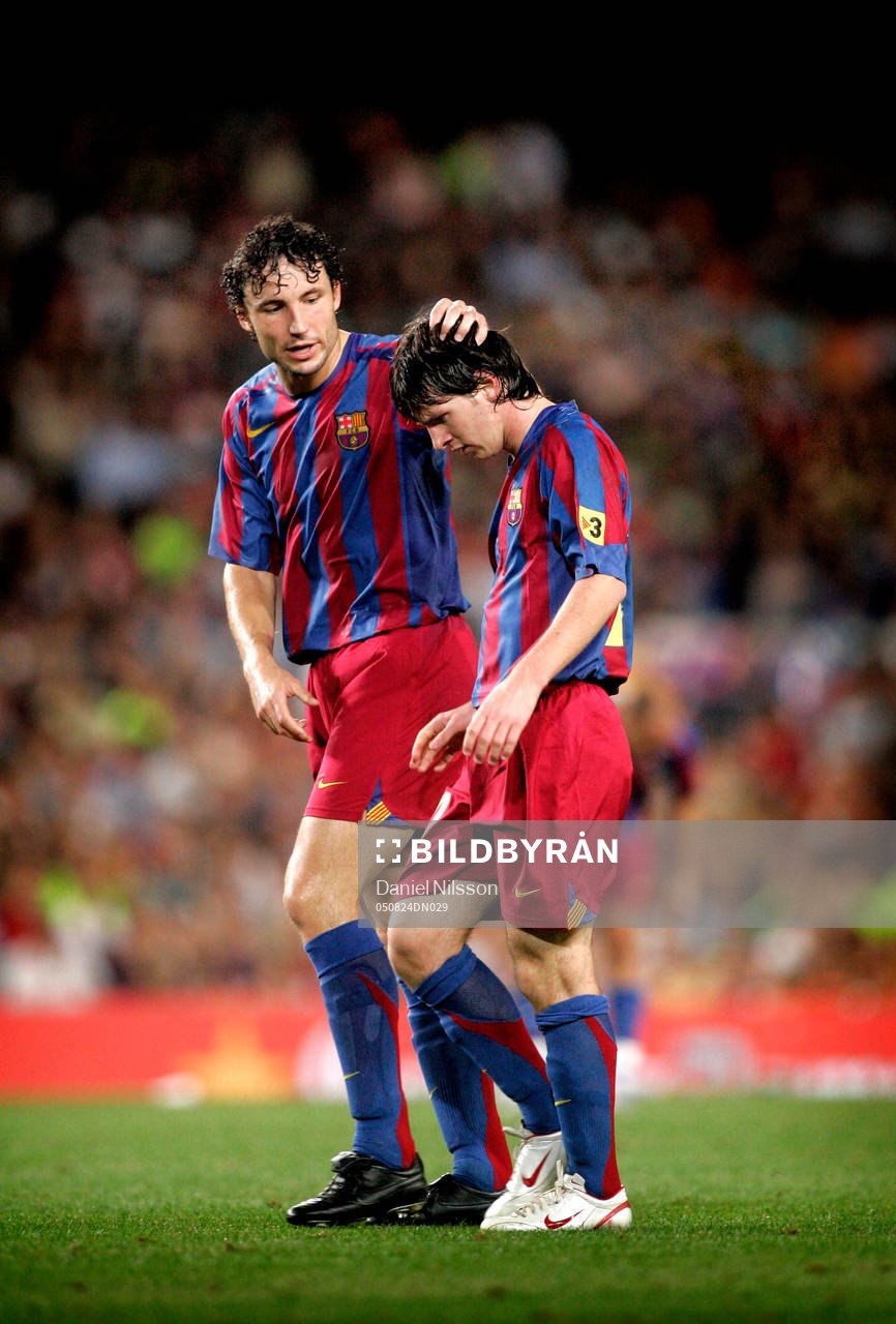Van Bommel och Leo Messi, Barcelona