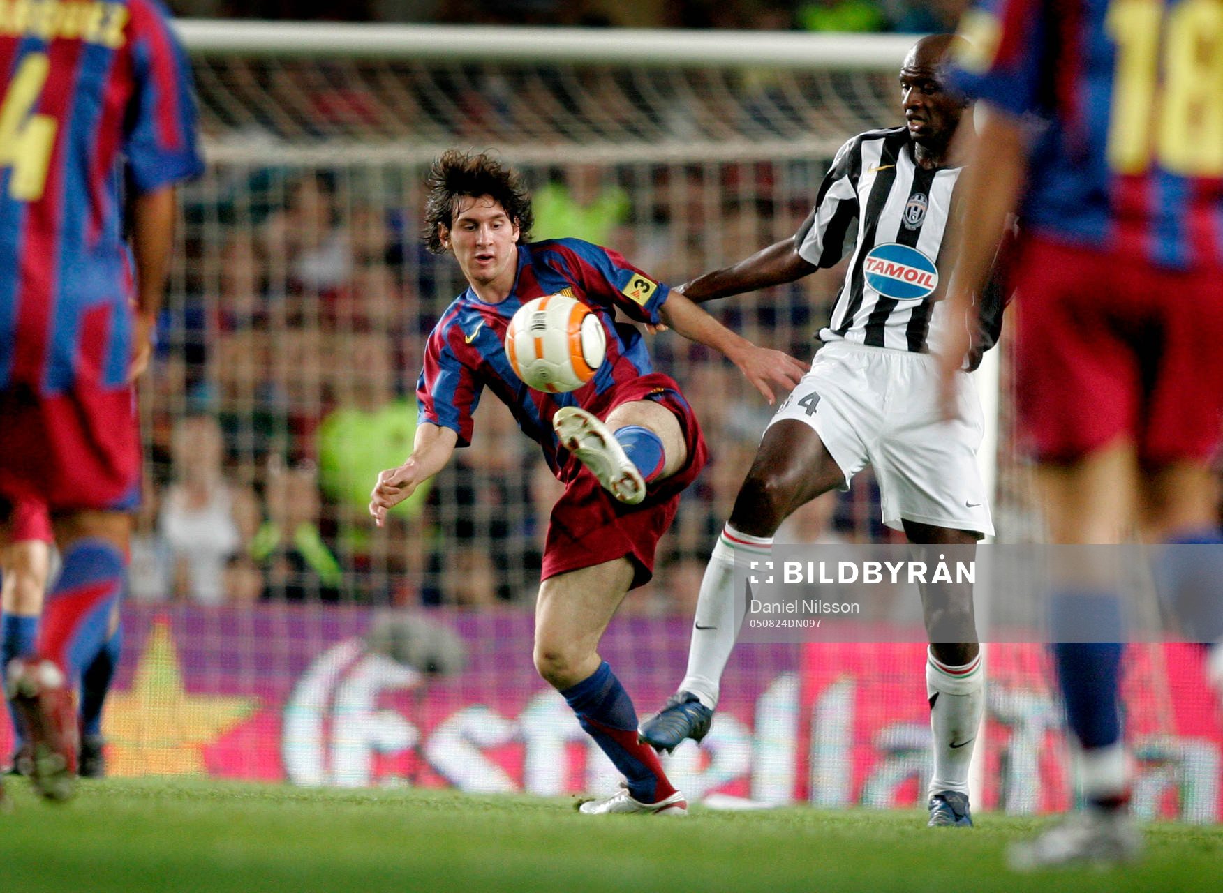   Barcelona - Juventus: Leo Messi, Barcelona och Patrick Vieira, Juventus.