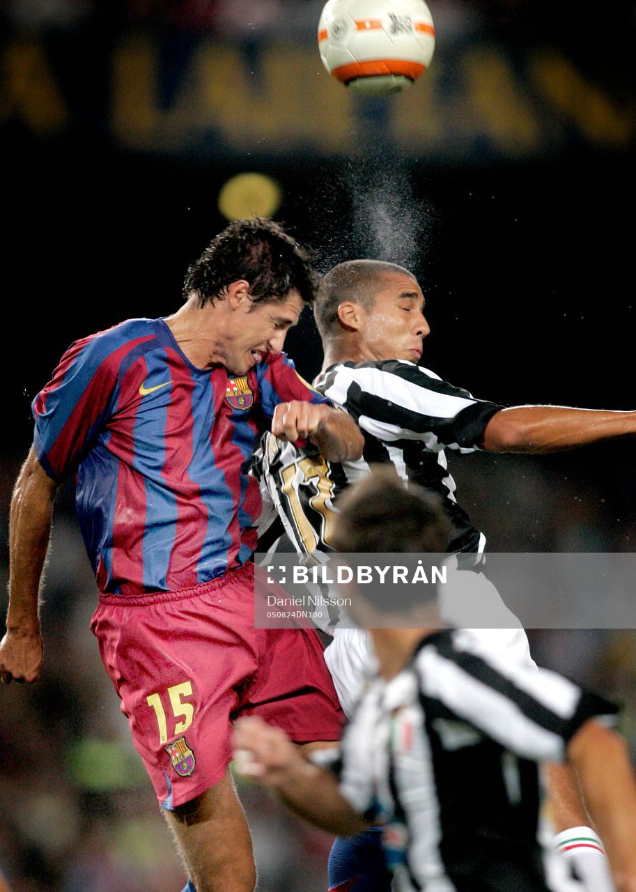 Barcelona - Juventus:  Trezeguet, Juventus och Edmilson,