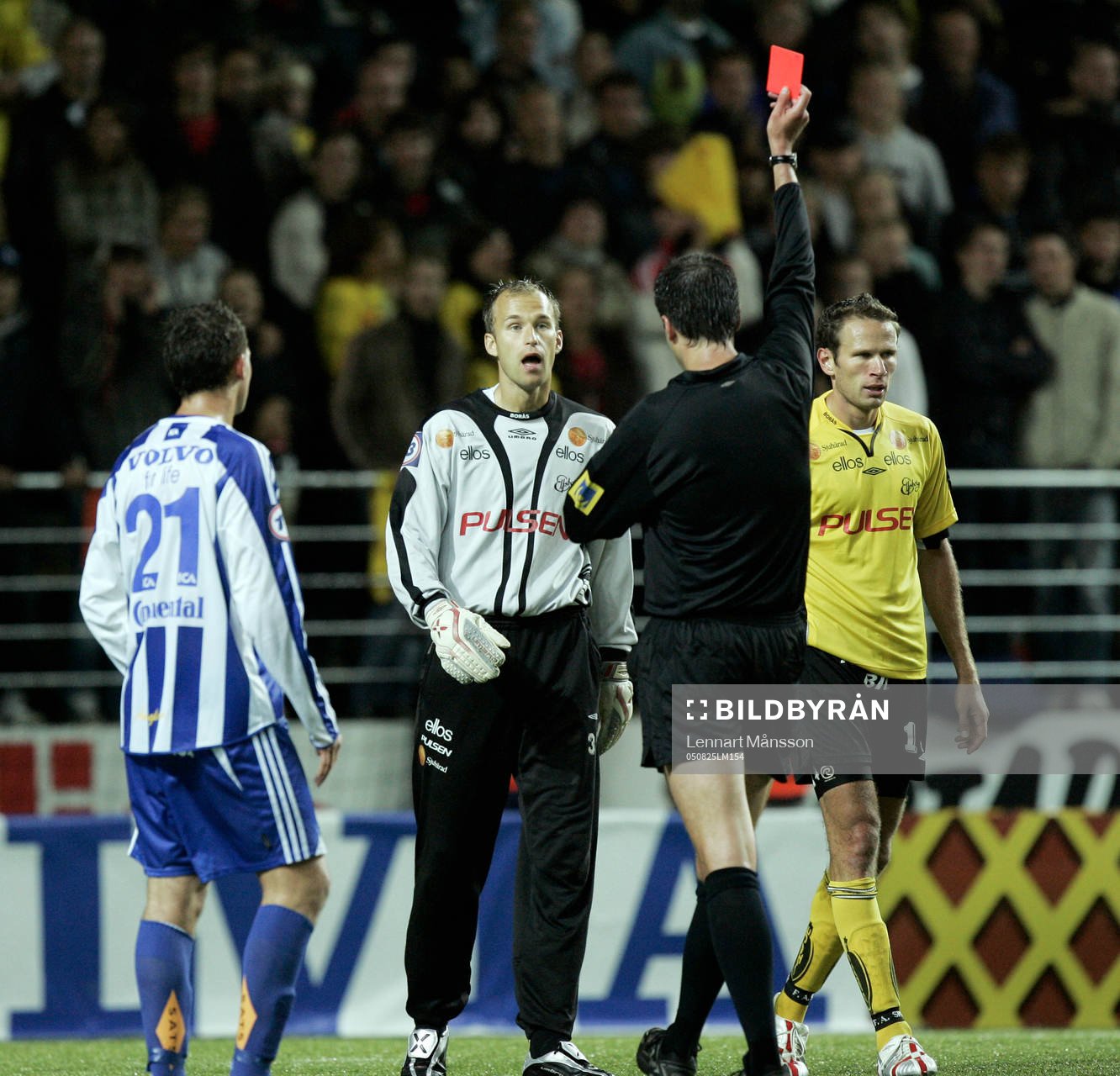Håkan Svensson, Elfsborg (Målvakt), rött kort