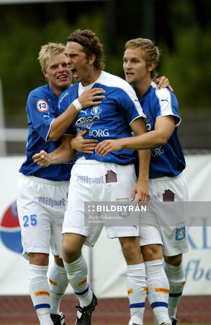 Patrik Redo och Patrick Nilsson jublar