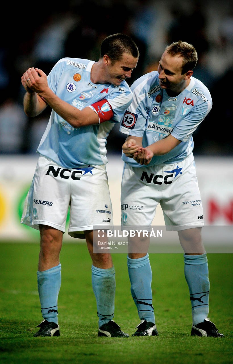 Jon Inge Höiland och Daniel Andersson, jubel