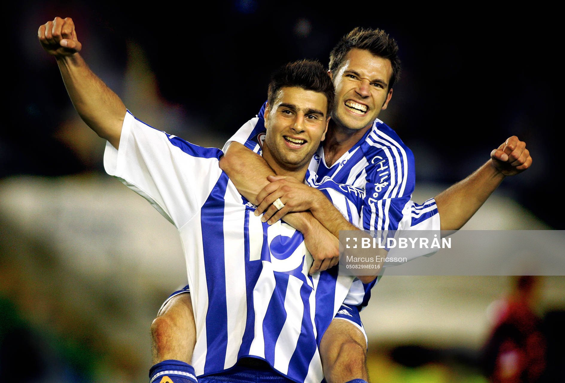 George Mourad och Stefan Selakovic, jubel