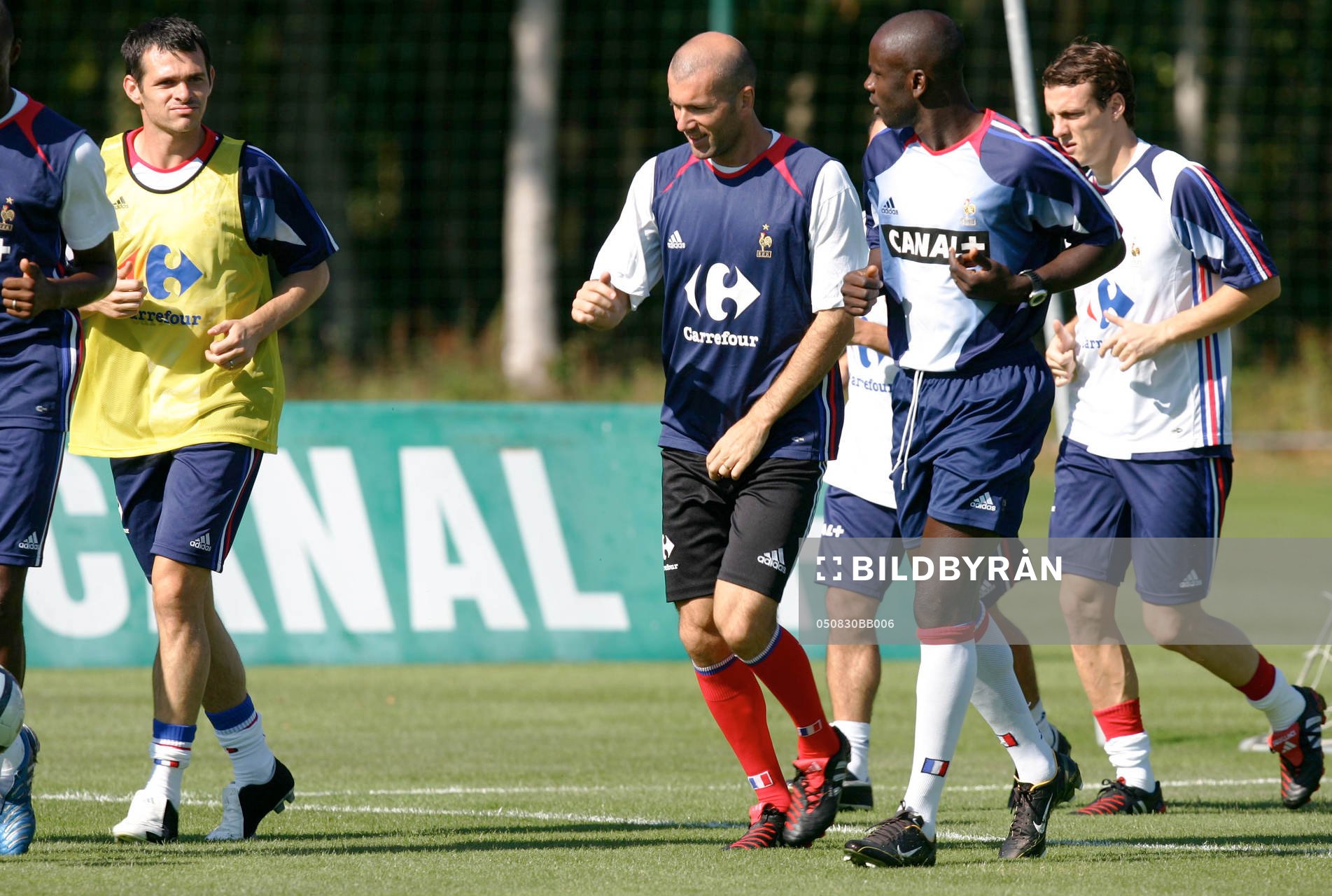 Zinedine Zidane, Lilian Thuram och Willy Sagnol