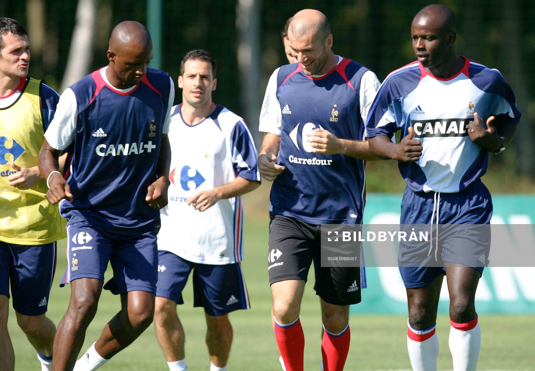 Zinedine Zidane, Patrick Vieira, Ludovic Giuly, Lilian