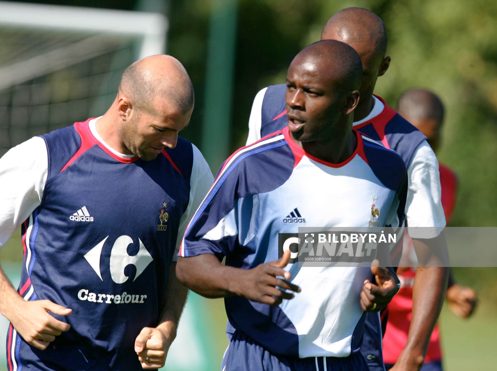 Zinedine Zidane och Lilian Thuram