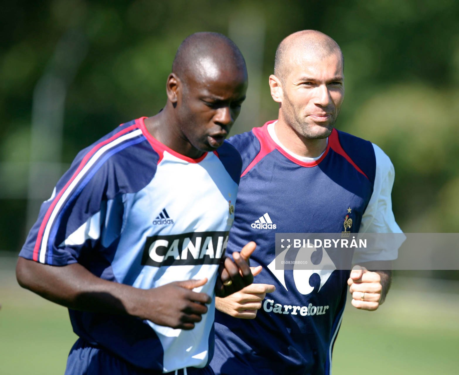 Zinedine Zidane och Lilian Thuram