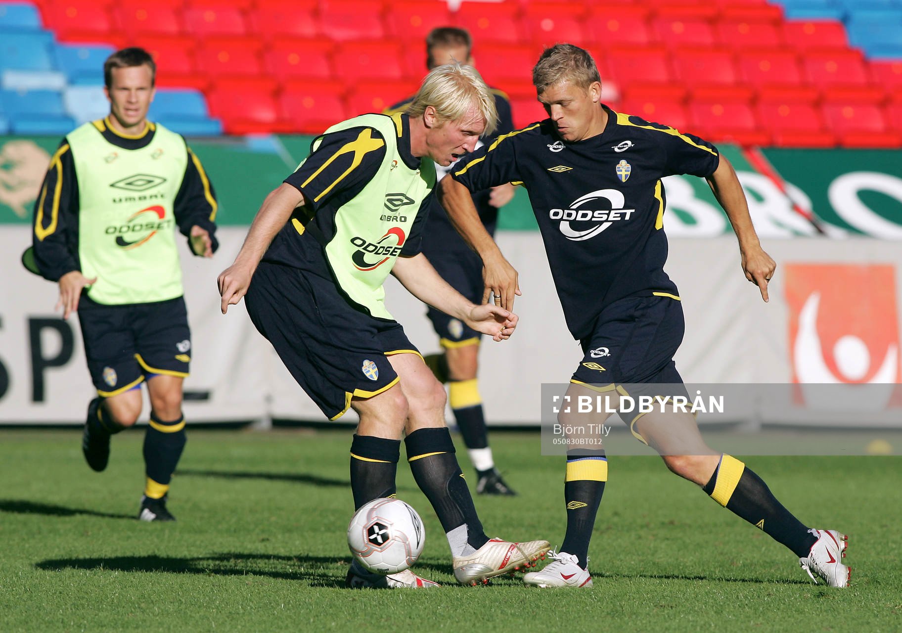 Petter Hansson och Marcus Allbäck, Sverige
