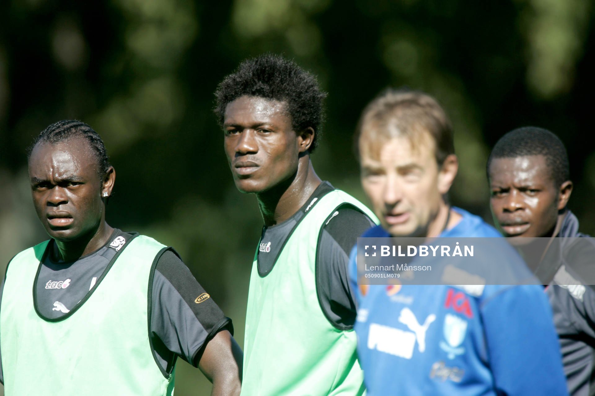 Tom Prahl,  Josef Elanga, Edward Ofere och Peter Ofore-Quaye