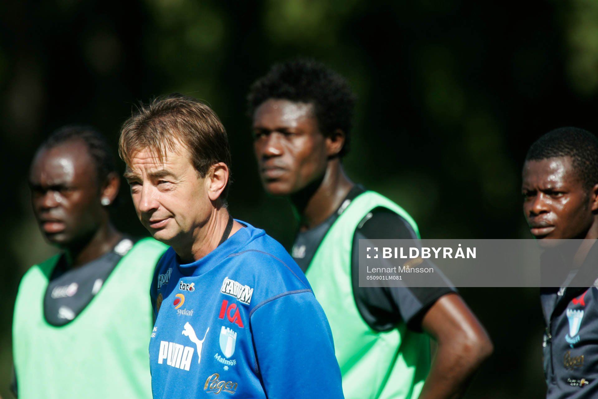 Tom Prahl, Josef Elanga, Edward Ofere och Peter Ofore-Quaye