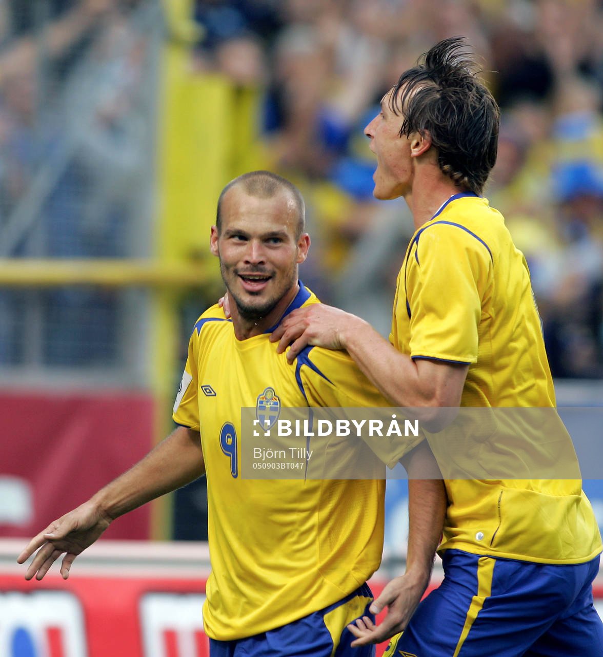 Fredrik Ljungberg och Kim Källström, Sverige