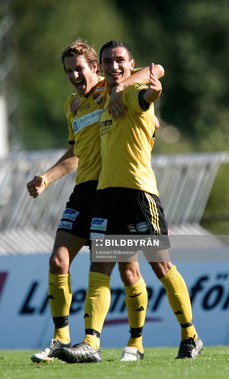 Mikael Dahlgren grattar Burim Rexhepi