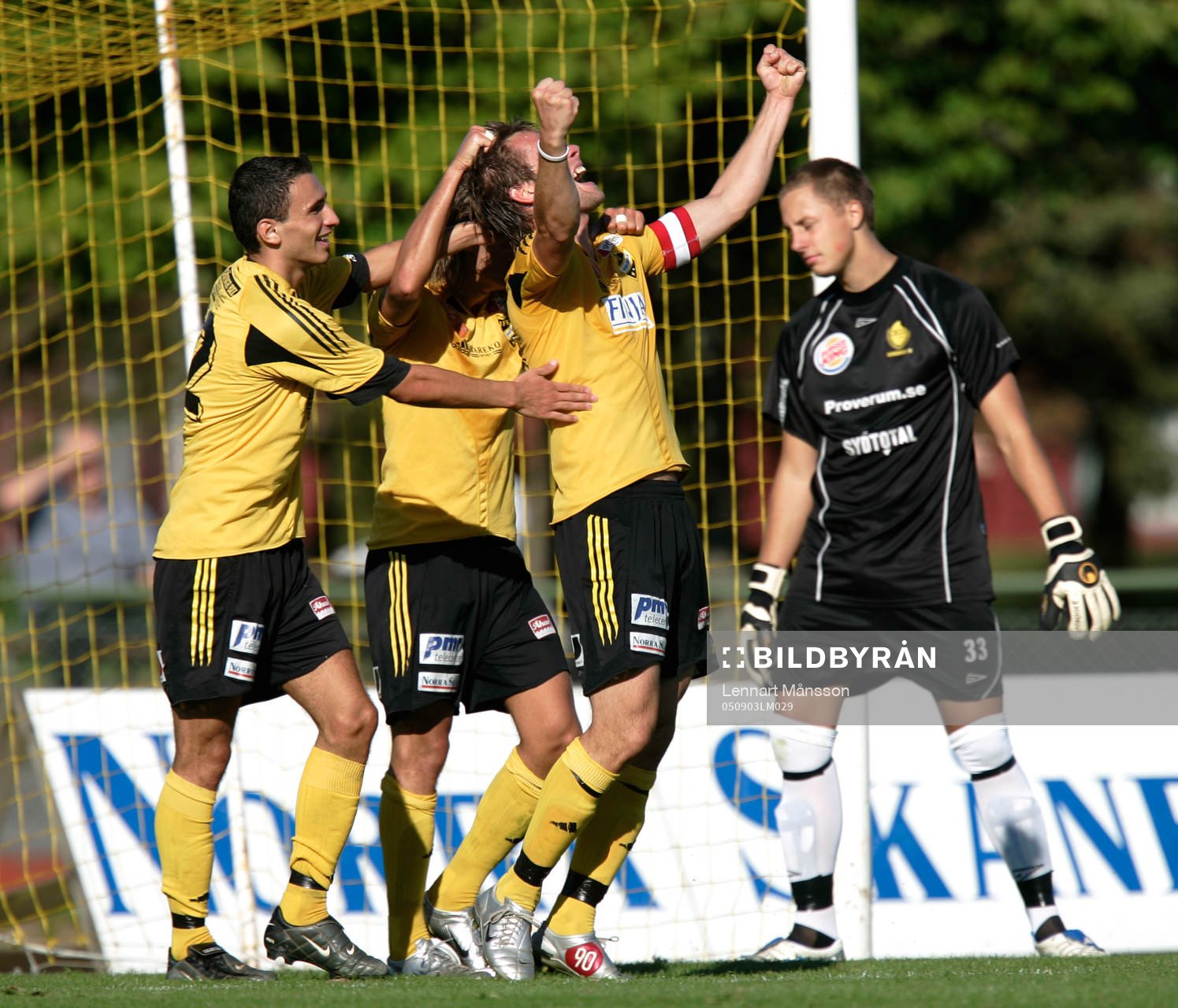 Mål, Alexander Söderberg, som grattas av Peter Eriksson