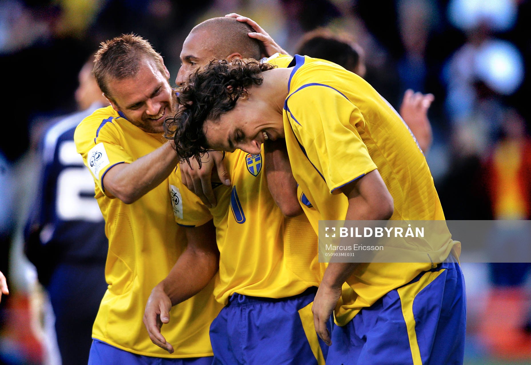  Jubel, Mattias Jonson, Henrik Larsson och Zlatan Ibrahimovic
© Bildbyrån - 51266 -
