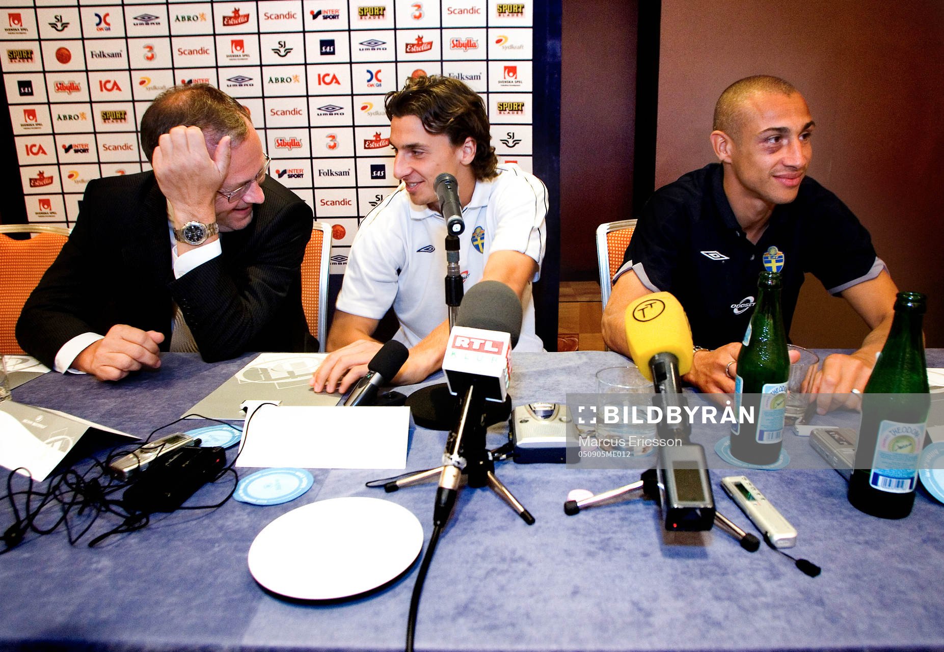 Lars Lagerbäck, Zlatan Ibrahimovic och Henrik Larsson