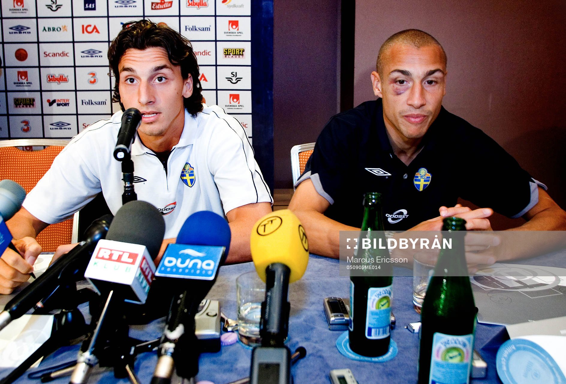 Zlatan Ibrahimovic och Henrik Larsson
