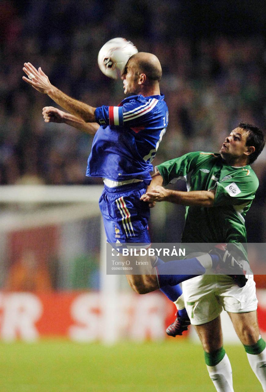 Andy Reid, Irland och  Zinedine Zidane, frankrike