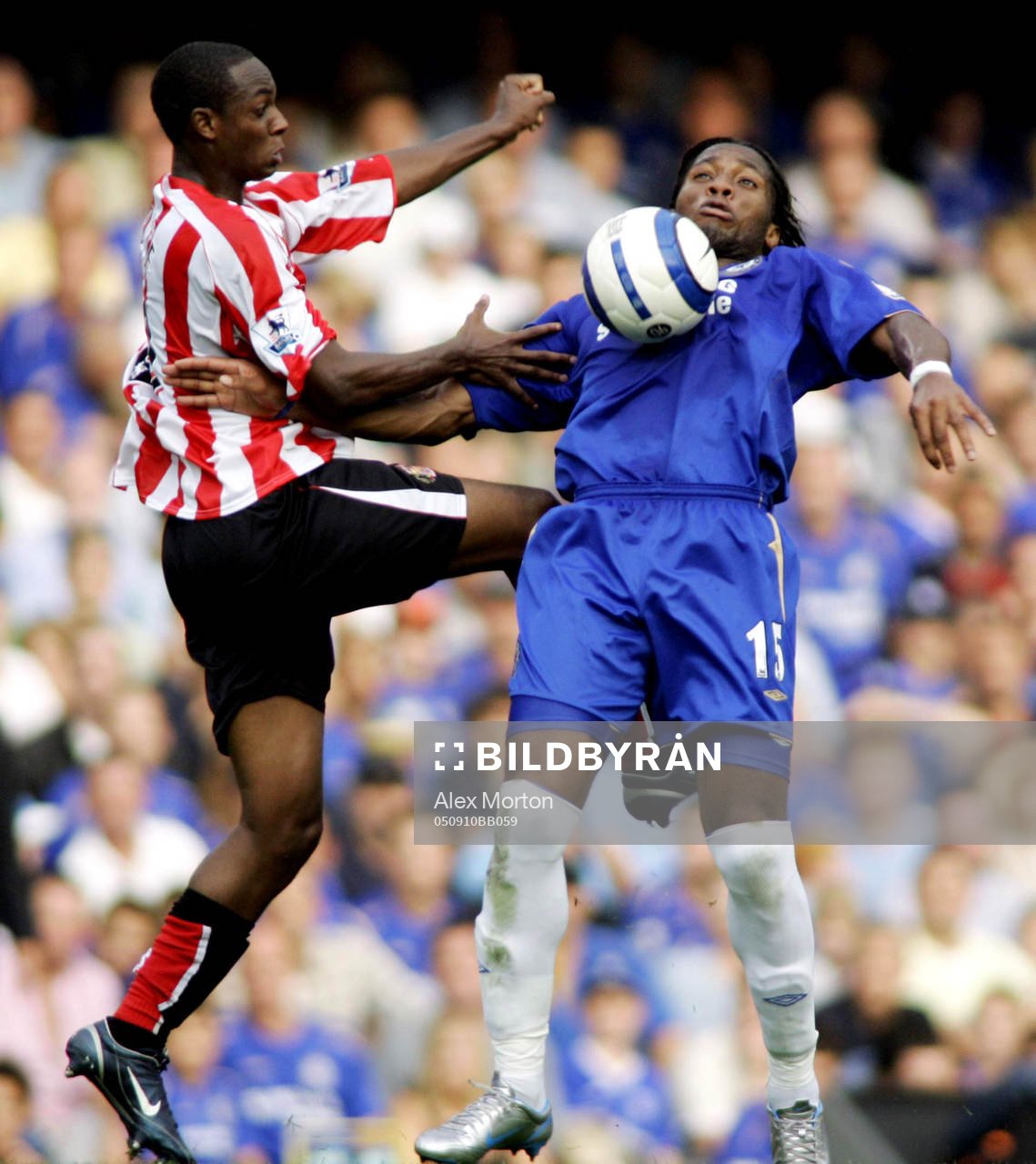 Didier Drogba, Chelsea och Justin Hoyte, Sunderland