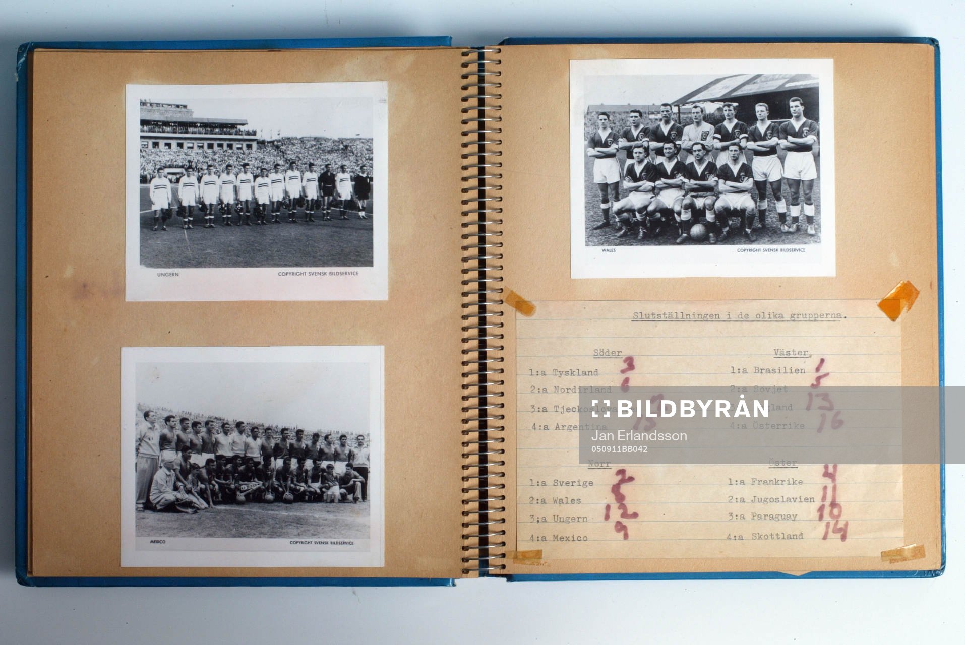 Fotboll, VM, 1958, Souvenir