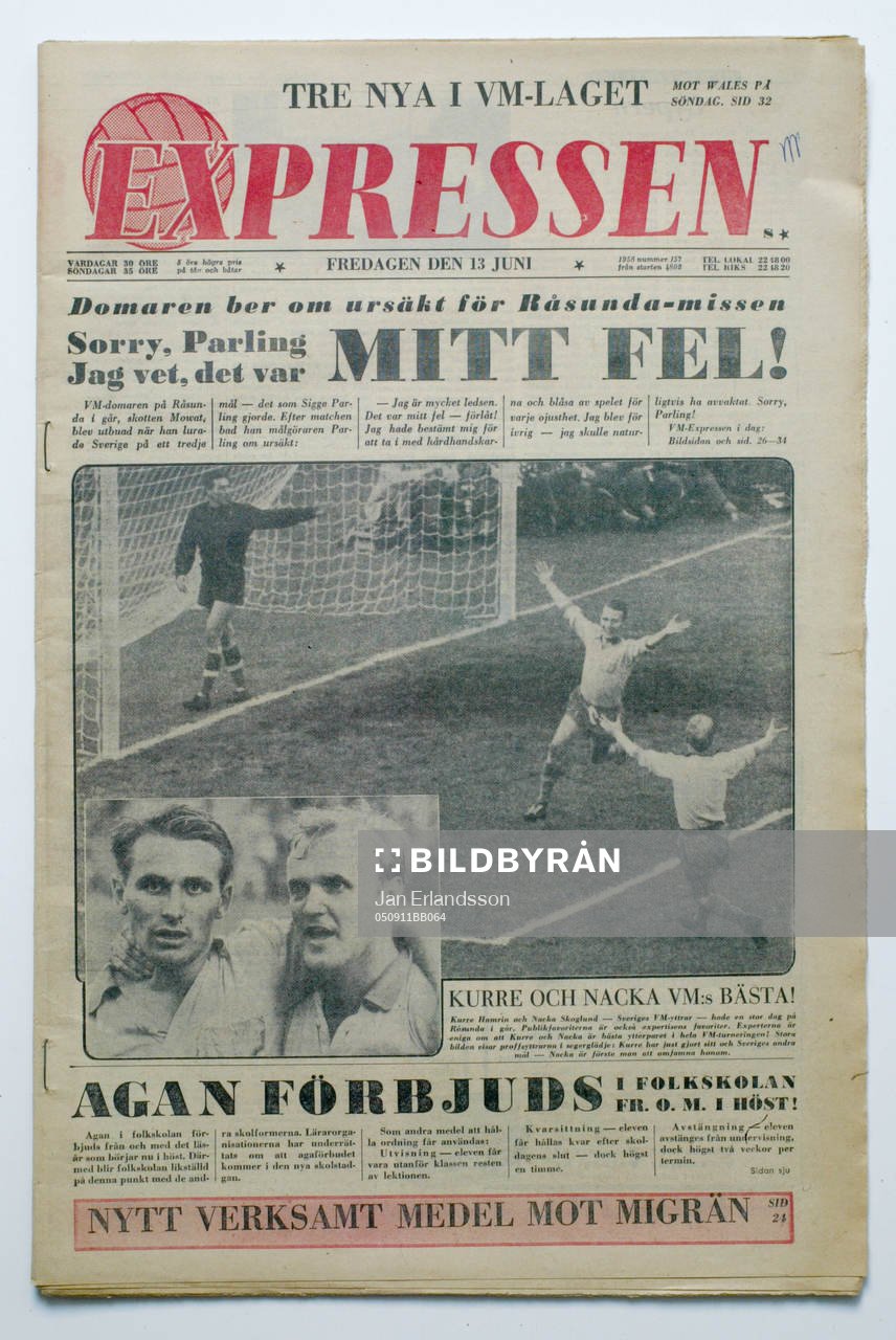 Fotboll, VM, 1958, Souvenir
