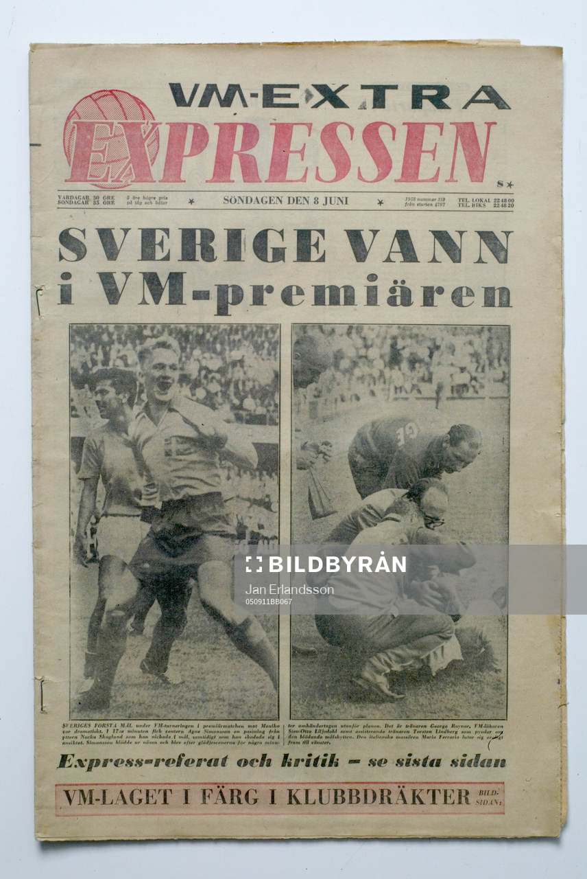Fotboll, VM, 1958, Souvenir