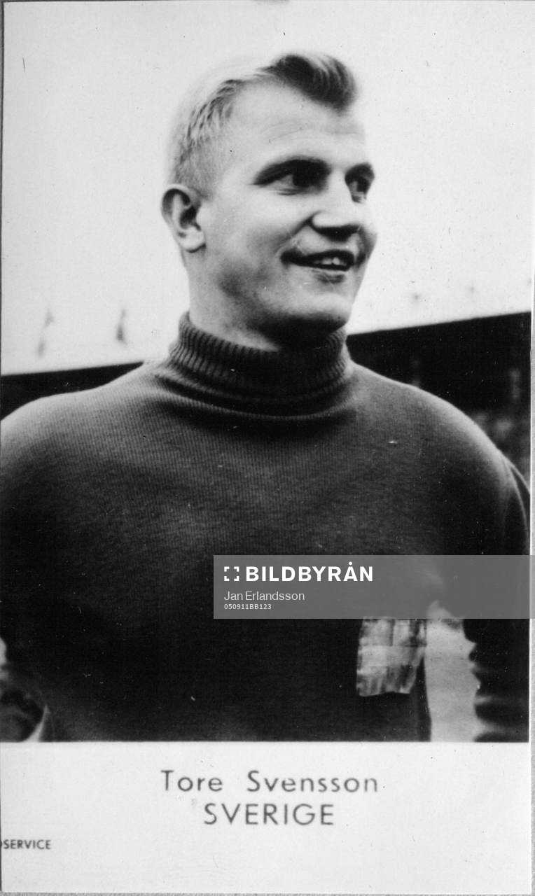 Fotboll, VM, 1958, Souvenir. Tore Svensson