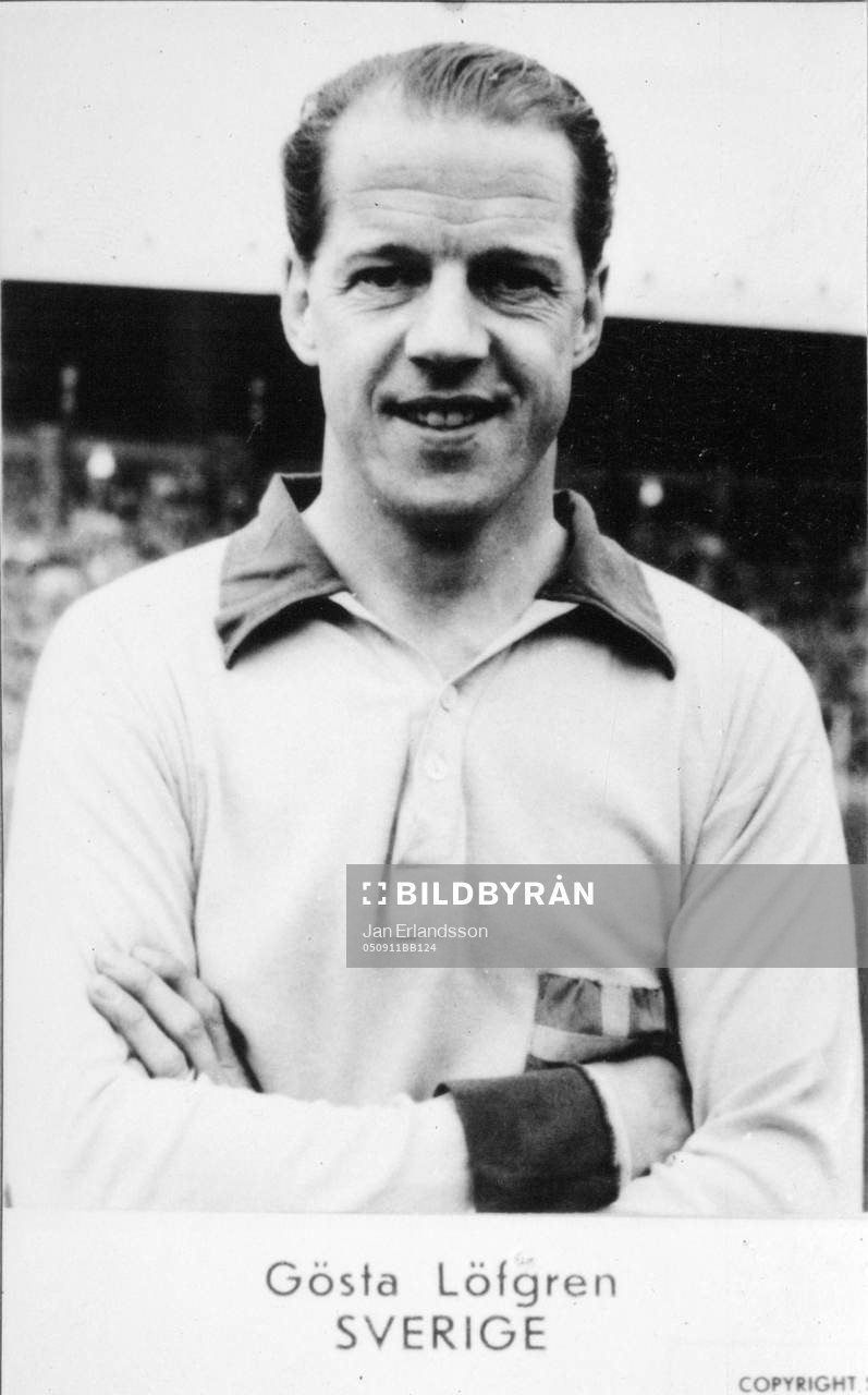 Fotboll, VM, 1958, Souvenir. Gösta Löfgren