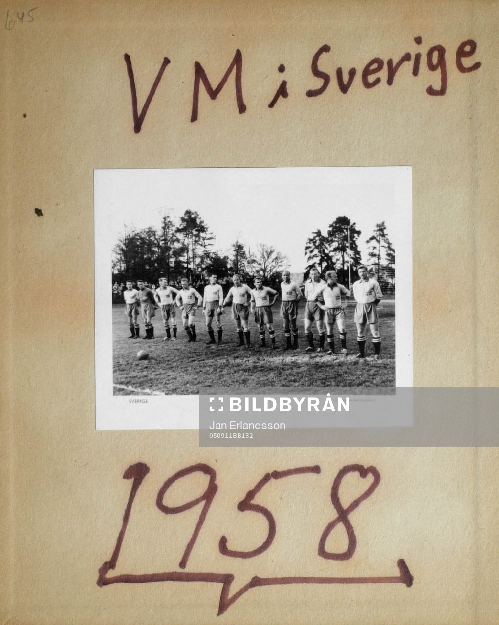 Fotboll, VM, 1958, Souvenir
