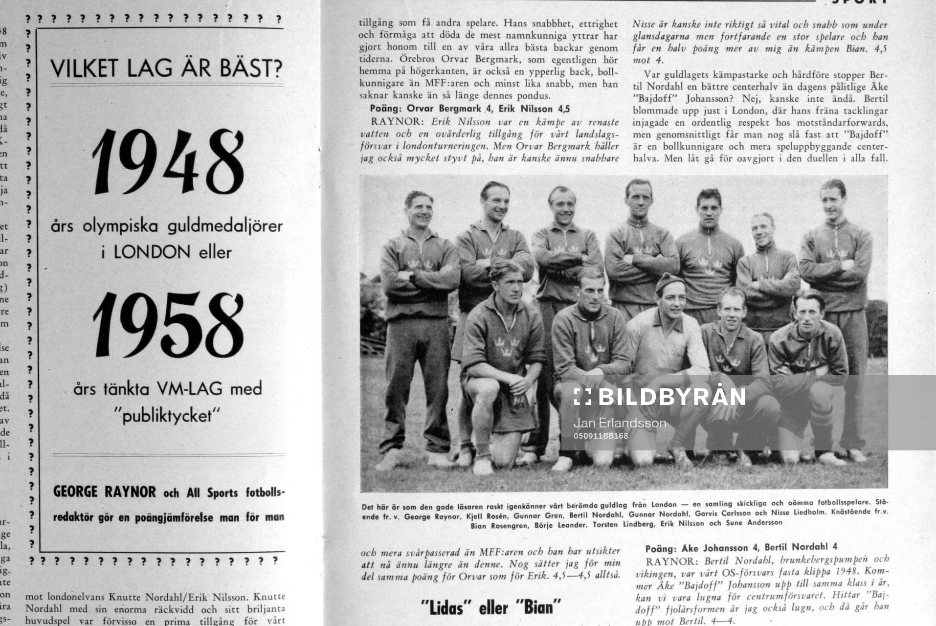 Fotboll, VM, 1958, Souvenir