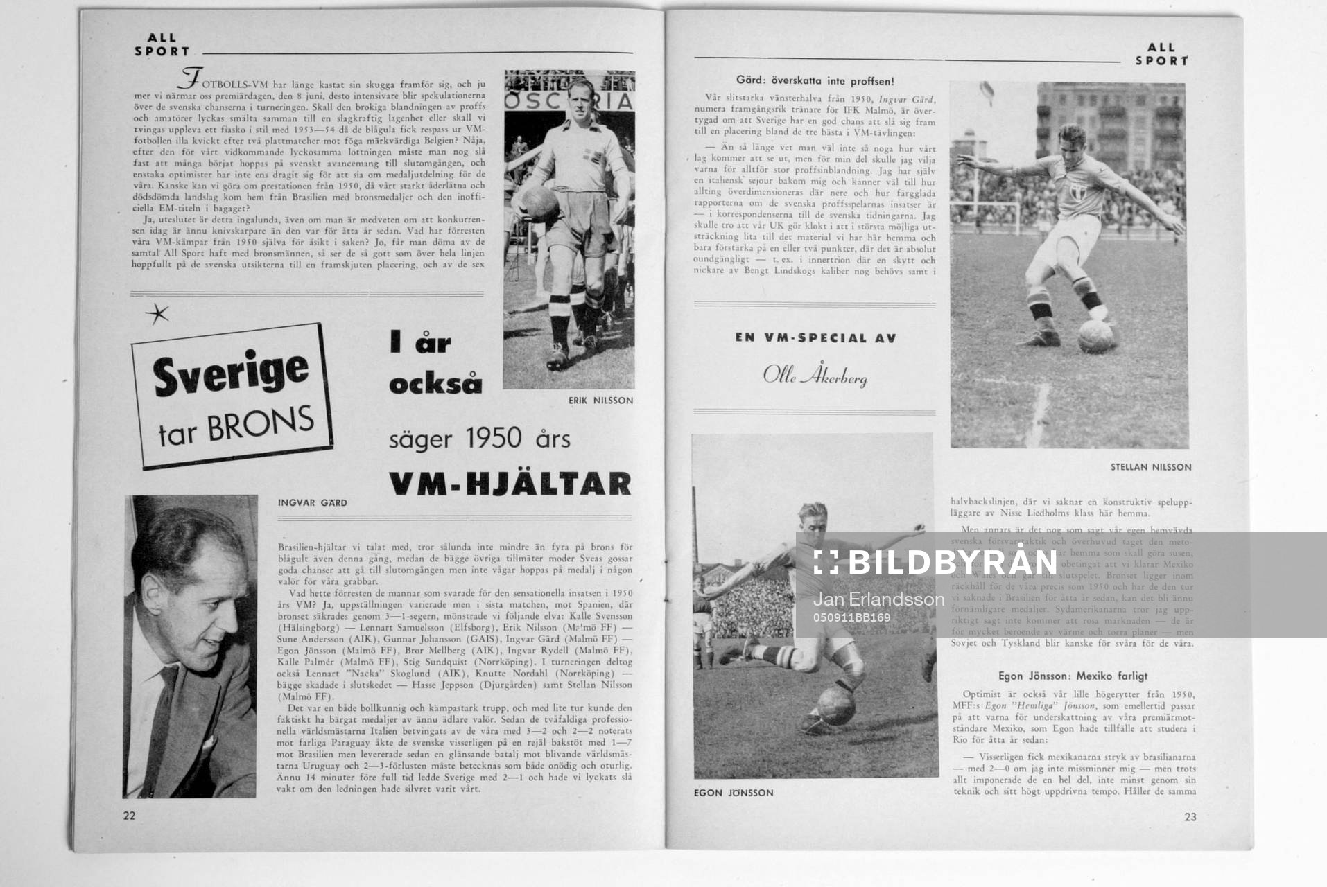 Fotboll, VM, 1958, Souvenir