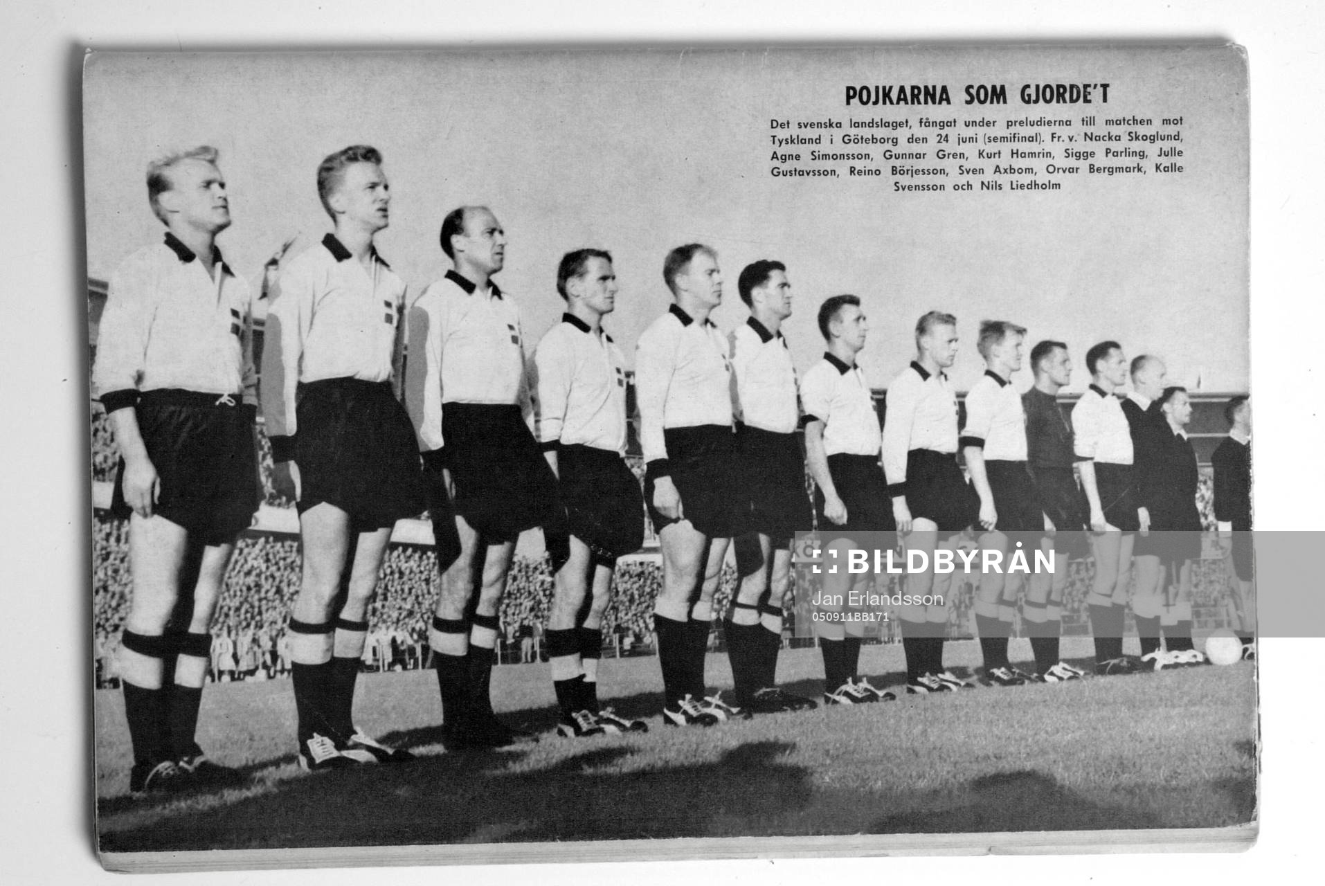 Fotboll, VM, 1958, Souvenir