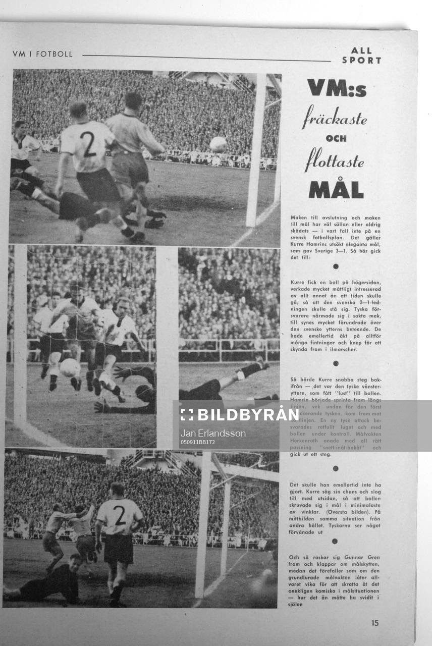 Fotboll, VM, 1958, Souvenir