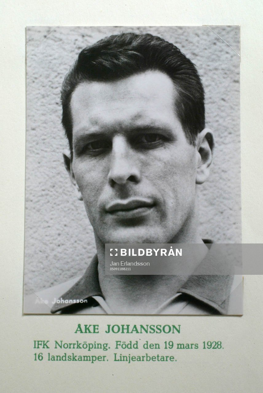 Fotboll, VM, 1958, Souvenir. Åke Johansson