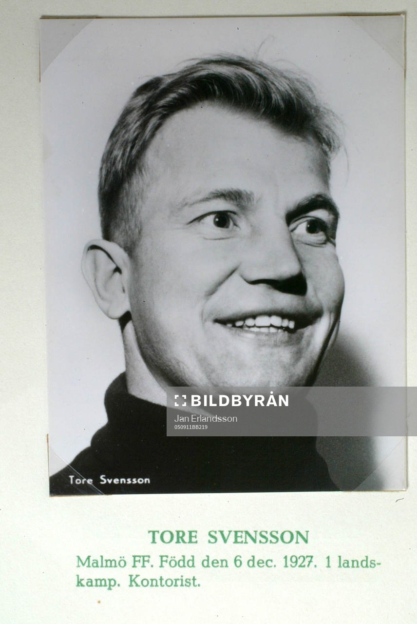 Fotboll, VM, 1958, Souvenir. Tore Svensson