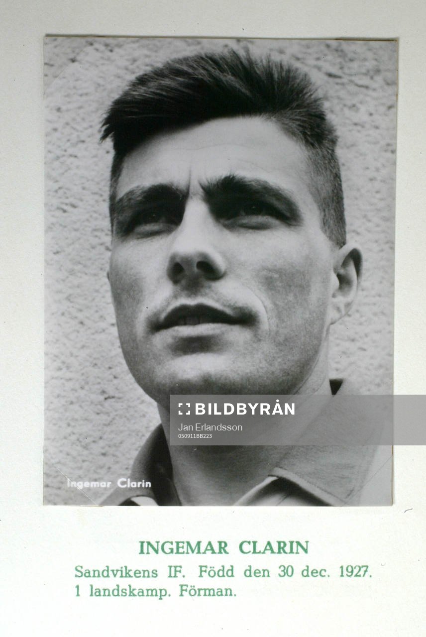 Fotboll, VM, 1958, Souvenir. INgemar Clarin