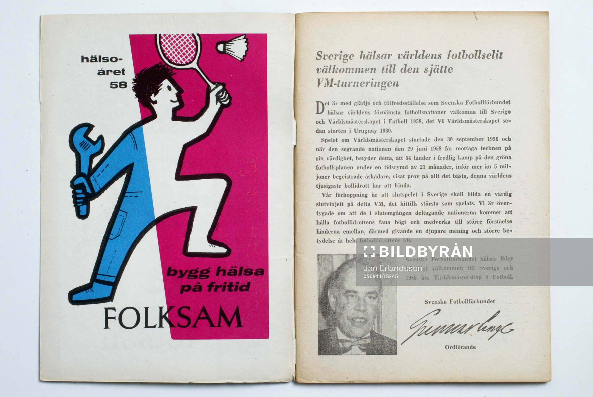 Fotboll, VM, 1958, Souvenir