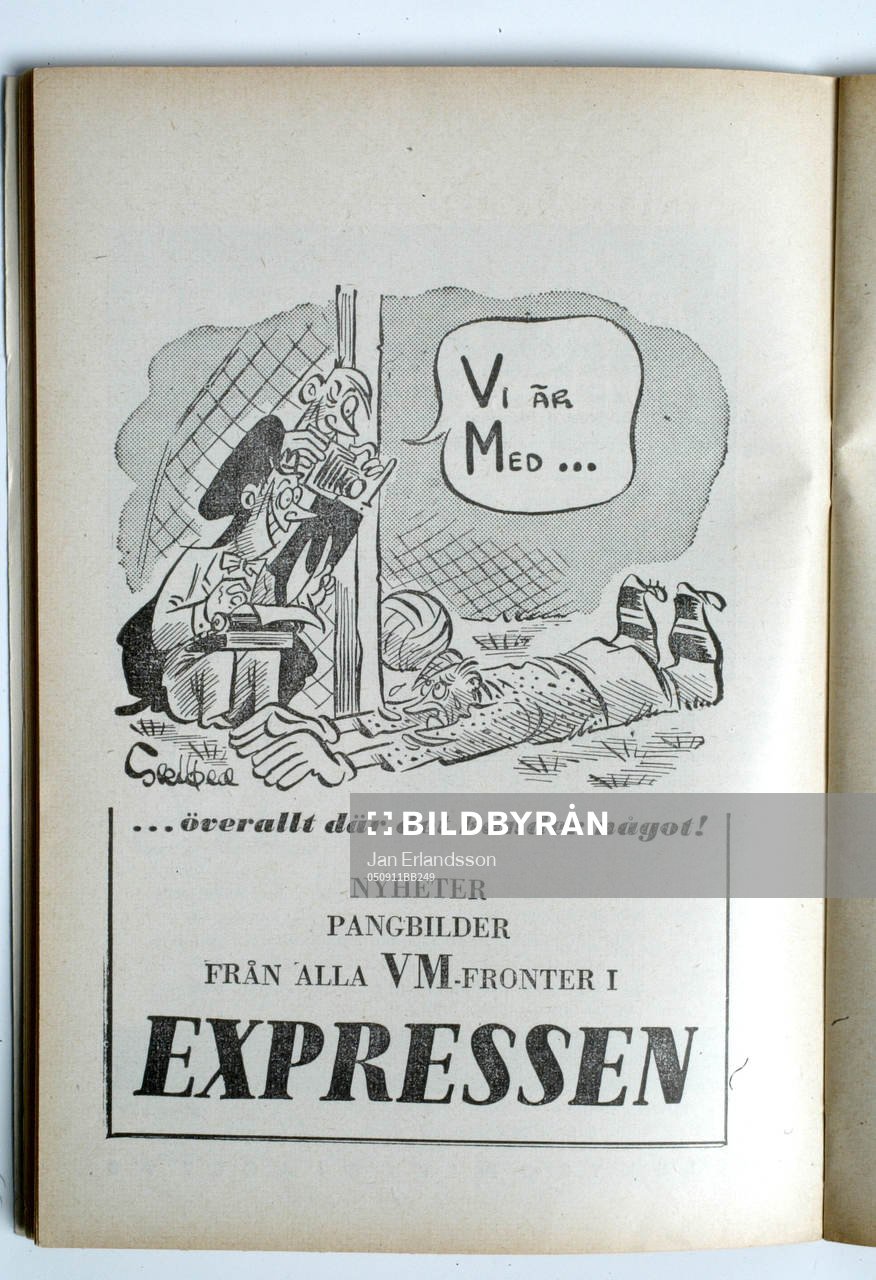 Fotboll, VM, 1958, Souvenir