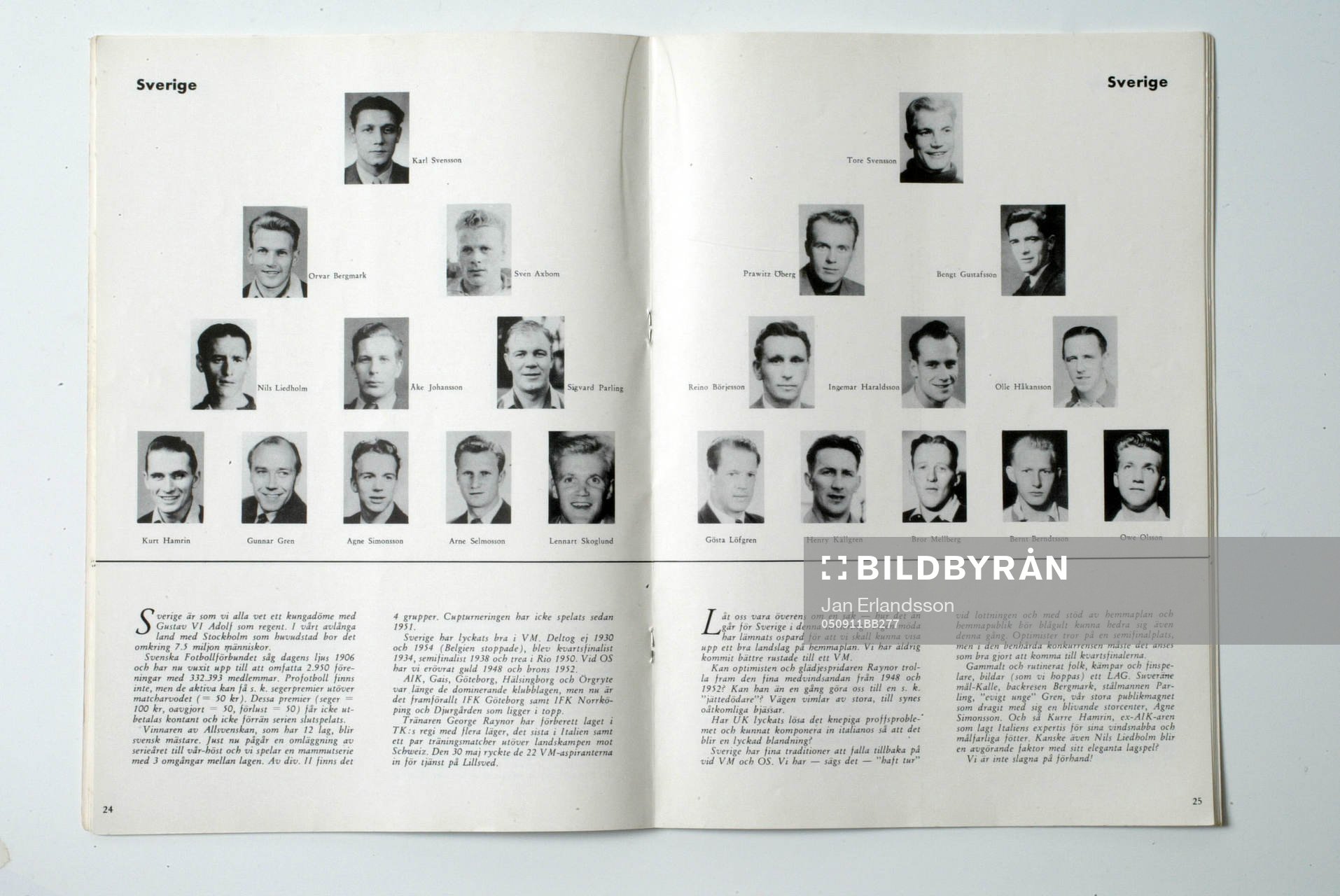 Fotboll, VM, 1958, Souvenir
