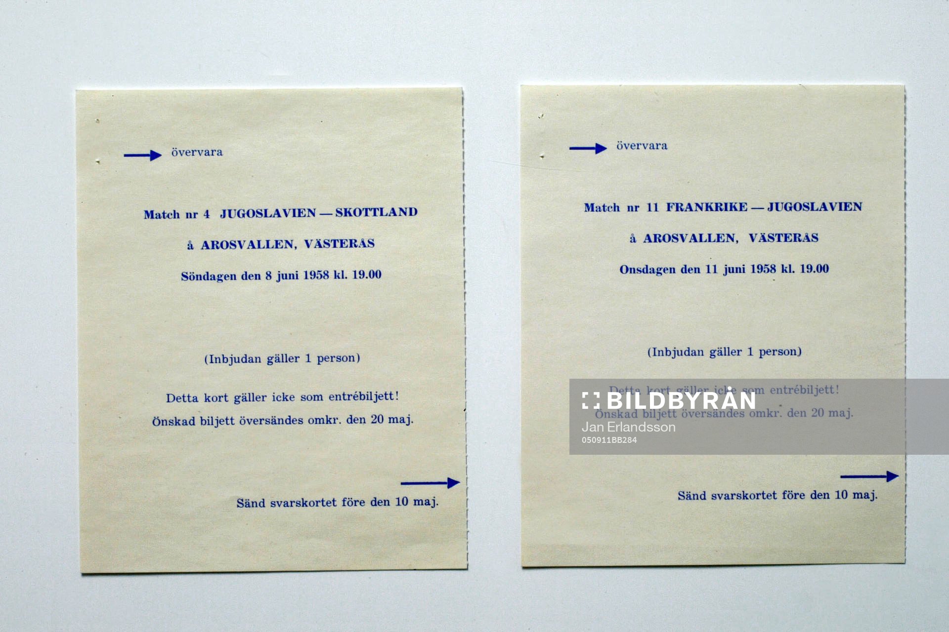 Fotboll, VM, 1958, Souvenir