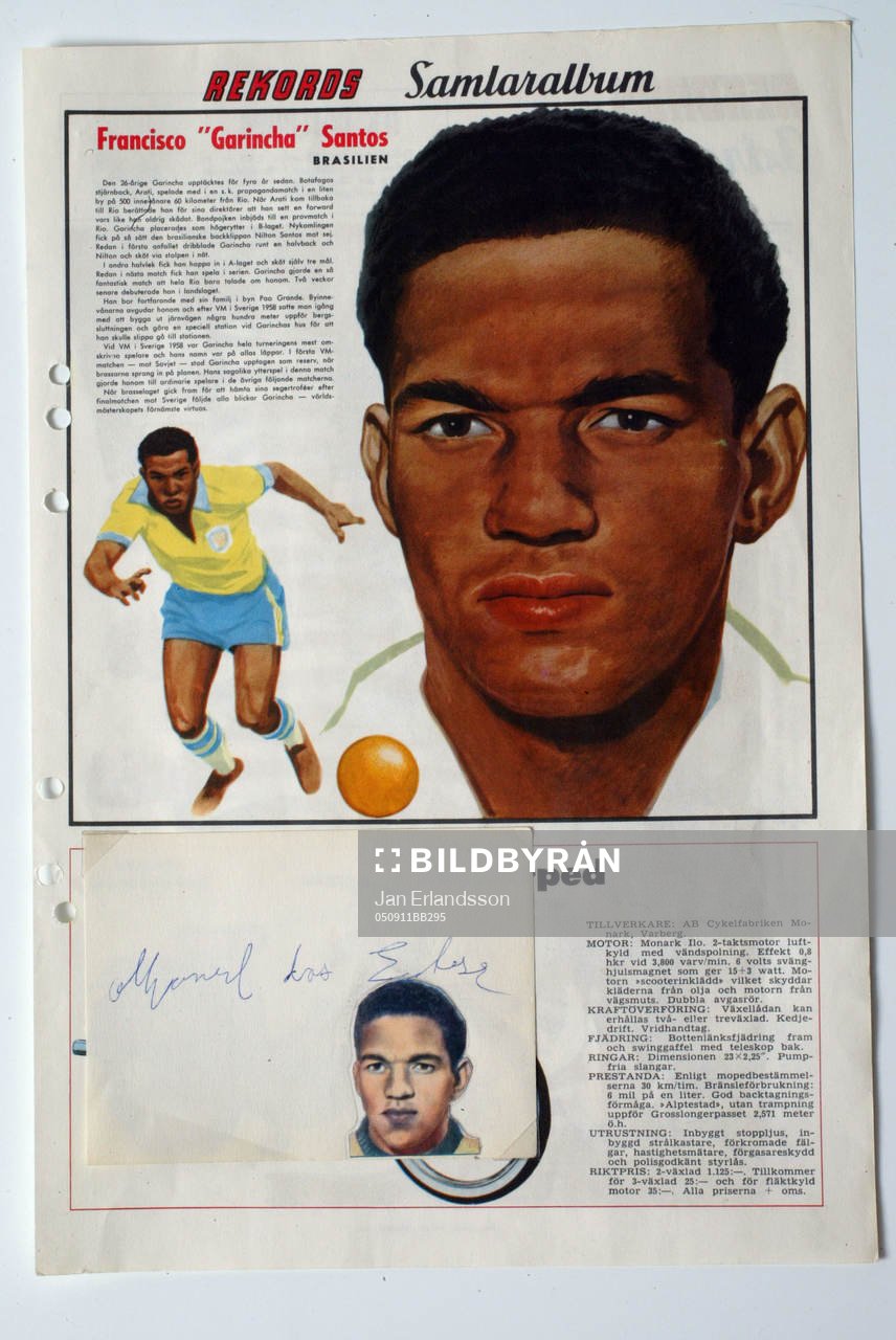 Fotboll, VM, 1958, Souvenir