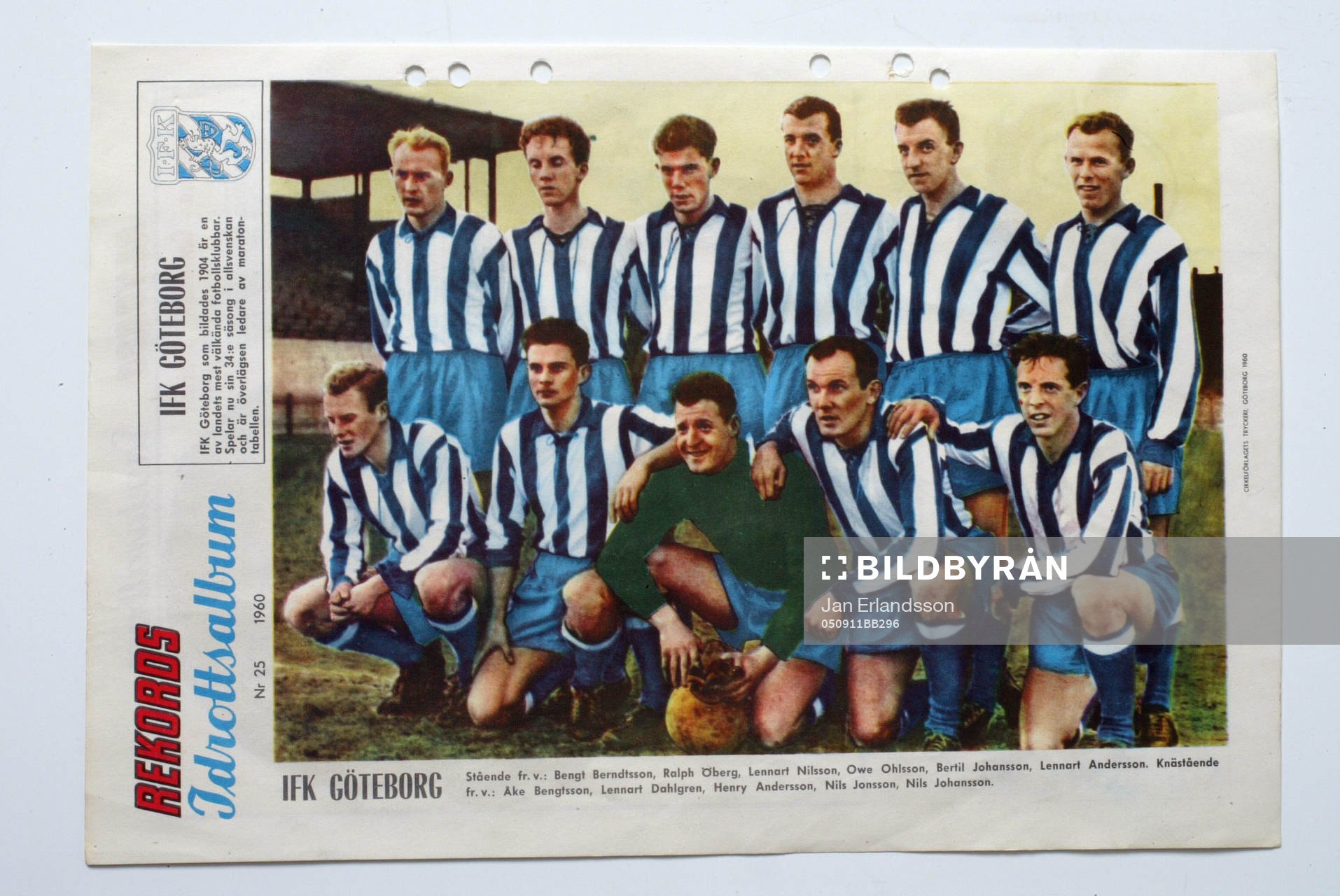 Fotboll, VM, 1958, Souvenir