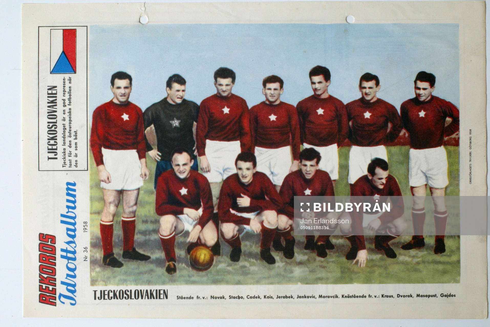 Fotboll, VM, 1958, Souvenir