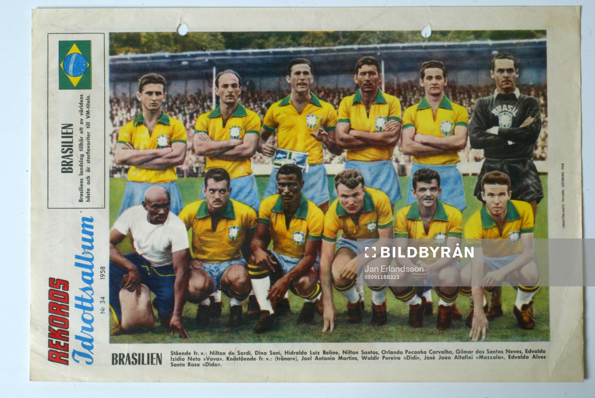 Fotboll, VM, 1958, Souvenir