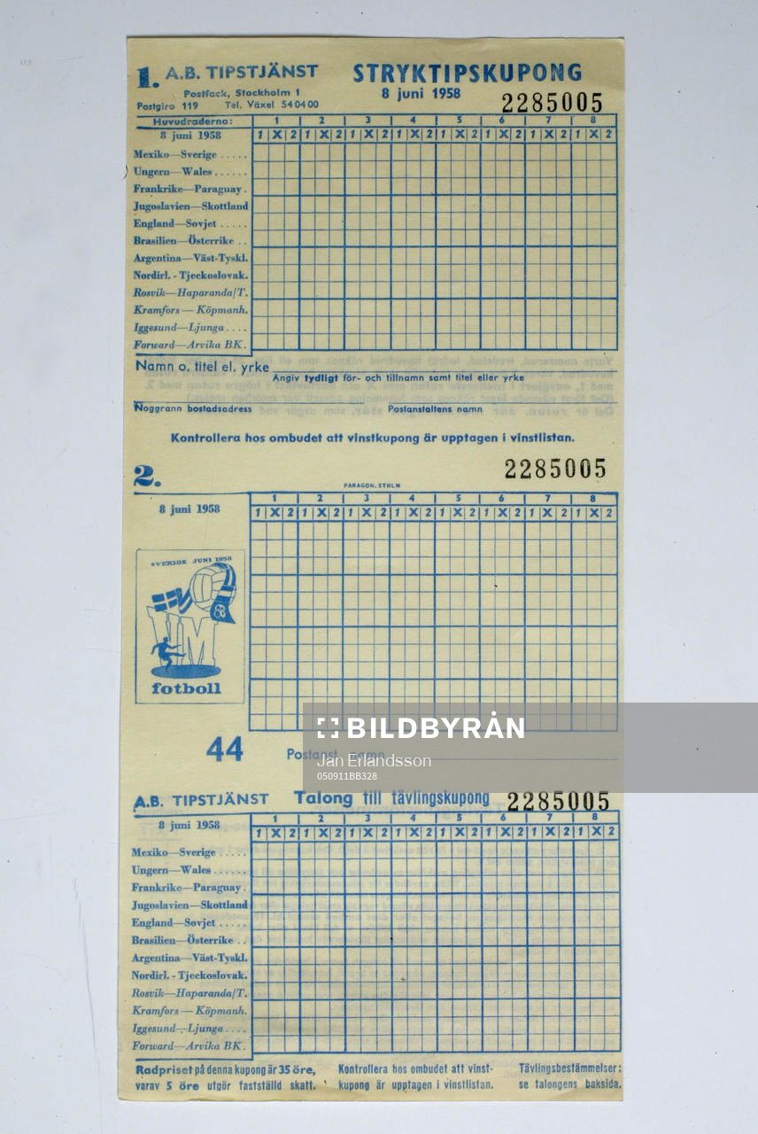 Fotboll, VM, 1958, Souvenir